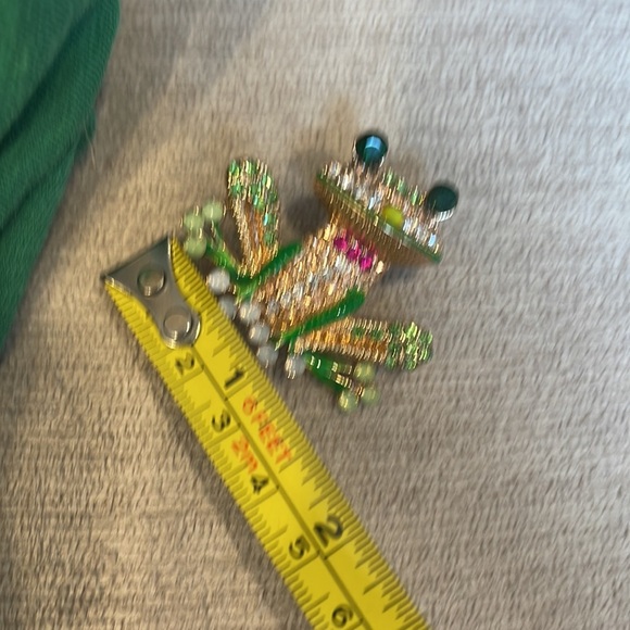 Frog Brooch Pins for Women Men, Enamel Rhinestone Colorful - Picture 8 of 8